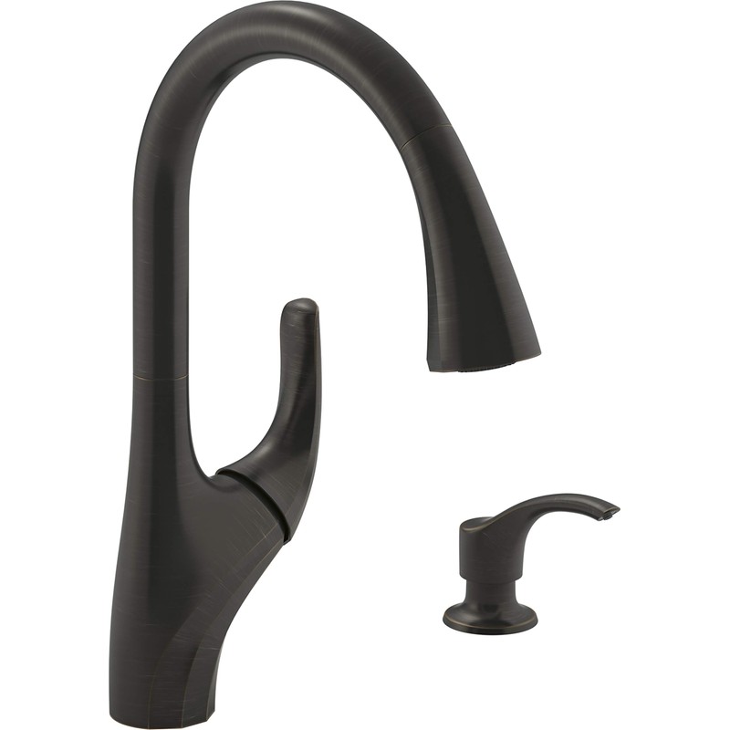 Kohler K-R18594-SD-2BZ Trielle Kitchen Sink Faucet, Oil-Rubbed Bronze