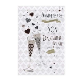 Son and Daughter in Law On your Anniversary card
