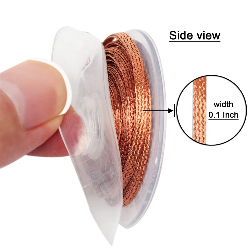 Lesnow solder wick braid 10ft Length Desoldering Wick Braid Remover