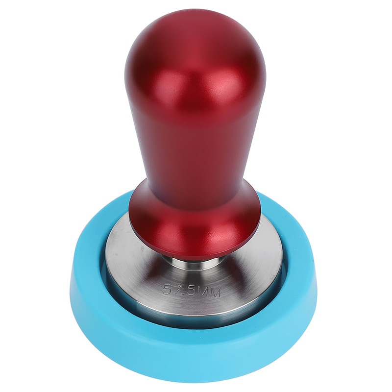 57.5mm Stainless Steel Coffee Tamper Flat Base Elastic Coffee Bean