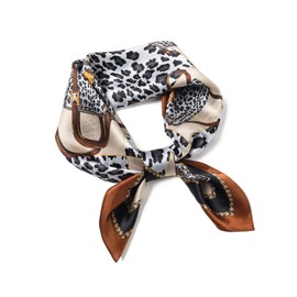 SHIROUYU 100% Mulberry Silk Scarf 27"x27" Square Women Neckerchief Headscarf - Lightweight Neck Scarf Gift Packed