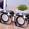 1 Pair Mini Desktop Speaker Multifunction Stereo Sound Strong Bass