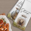 Qeheb Sheep Gifts Funny Hand Towels Set of 2, Hello