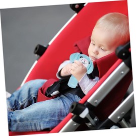 CORHAD Small Handle Grasp Stick Rattles Crib Bed Hanging with Animal Shapes for Early Learning and Color