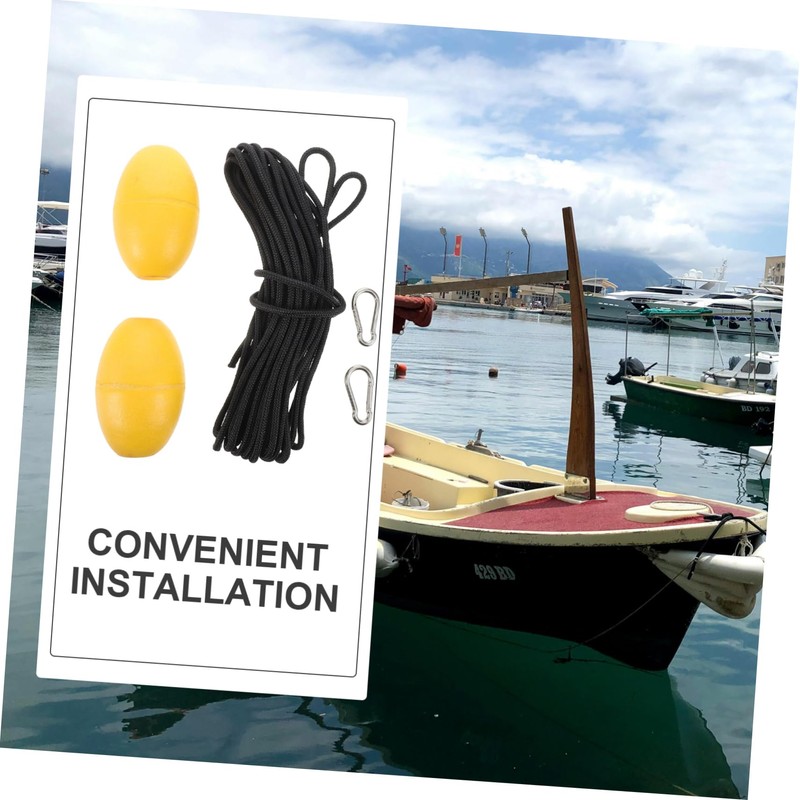 WOONEKY Marine Anchor Line Floating Pool Buoy with Clips Dock