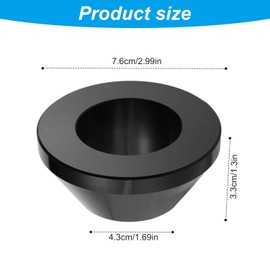 Manual Tyre Mount Cone for Post 42.42mm Diameter Black Wheel Balancing Retaining Cone Aluminum Alloy Tyre Centering Cone for Hunter Tyre Changer Car Truck SUV