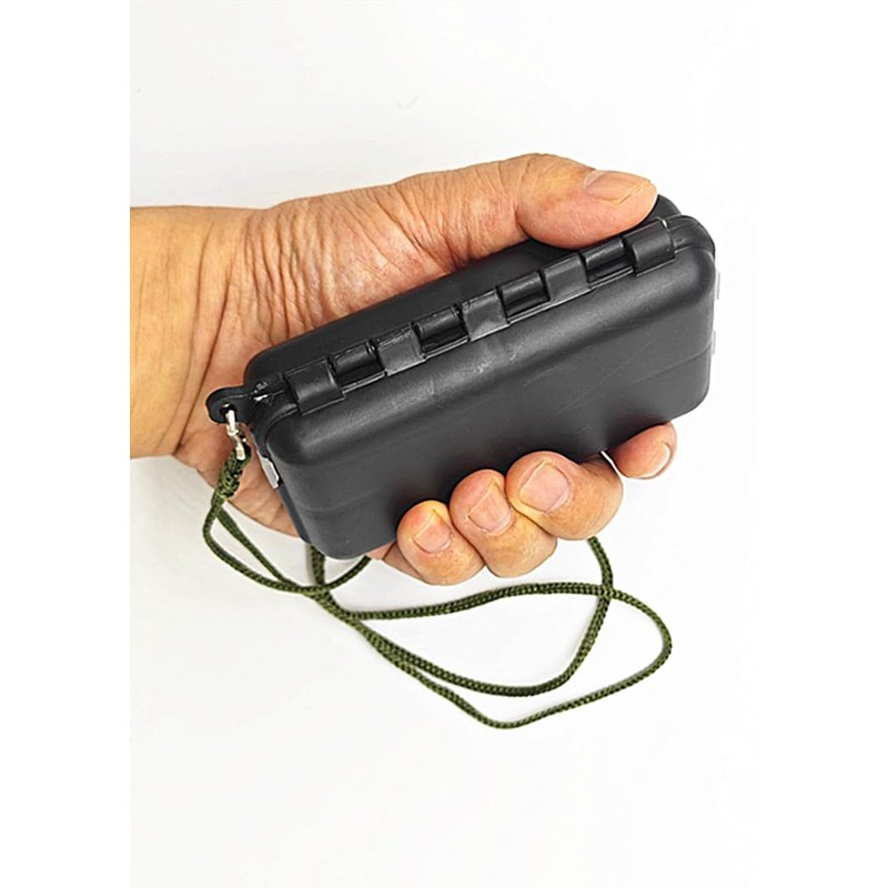 TOASIS Fishing Tackle Box with Lanyard Small Size Fishing Storage