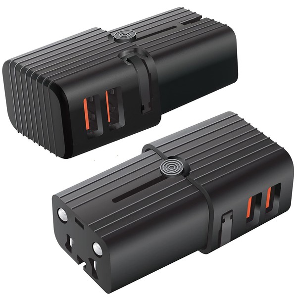 Dual Universal USB Adapter Works for Motorola ROKR Z6w for
