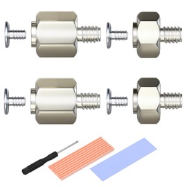 Raonlla M.2 SSD Screw Set with Copper Heatsink for ASUS ASRock Motherboard M.2 SSD Fixing Screws M2 Screws