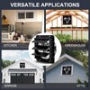 Criditpid 10 Inch Shutter Exhaust Fan with Speed Controller Switch,