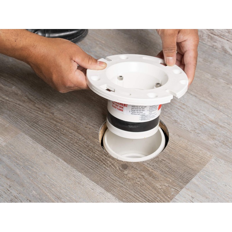 Oatey GIDDS-173390 43539 Replacement Flange Forcast Iron, 4-Inch, PVC