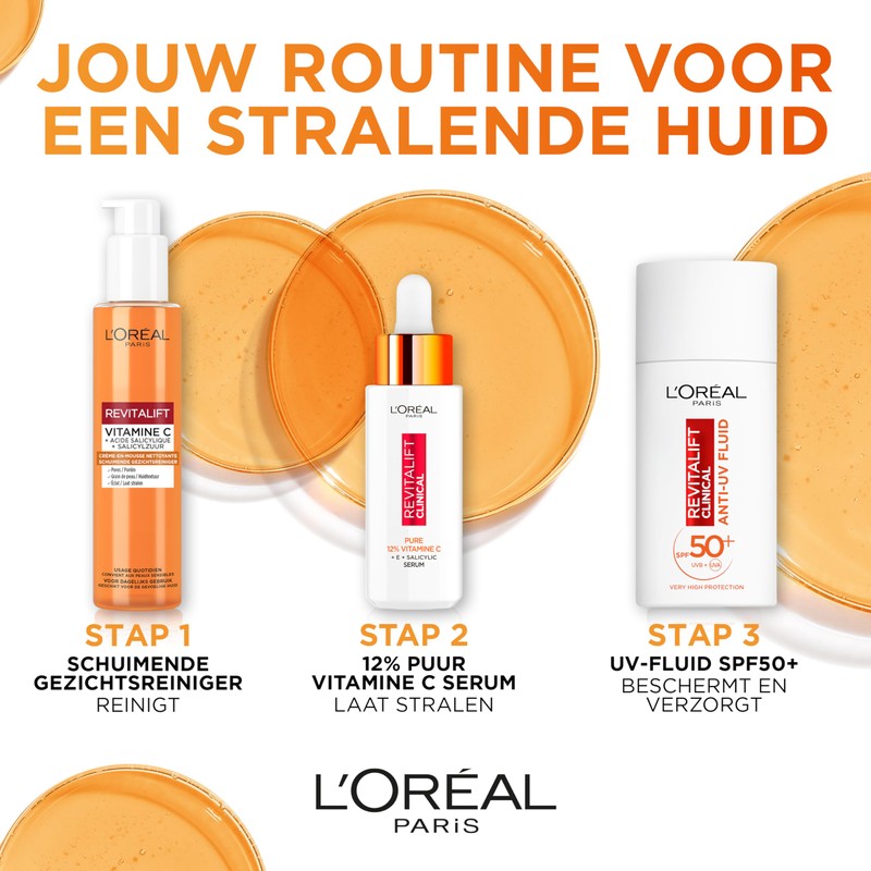 L'Oréal Paris Revitalift Clinical Schäumende Reinigungscreme mit Vitamin C* und