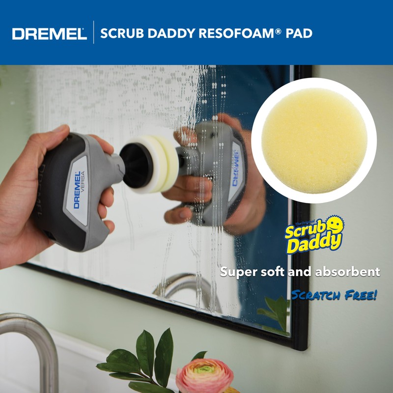 Dremel Versa 5-Pack Scrub Daddy Cleaning Sponge Pads, Variety Pack
