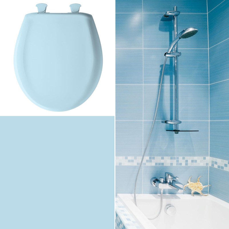 Bemis Classic Colors Slow Close Toilet Seat, Easy Clean Hinges