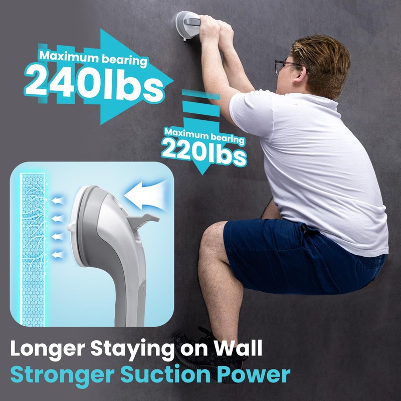 TAILI TAILI Suction Grab Rails for Bathroom 2 Pack, 31