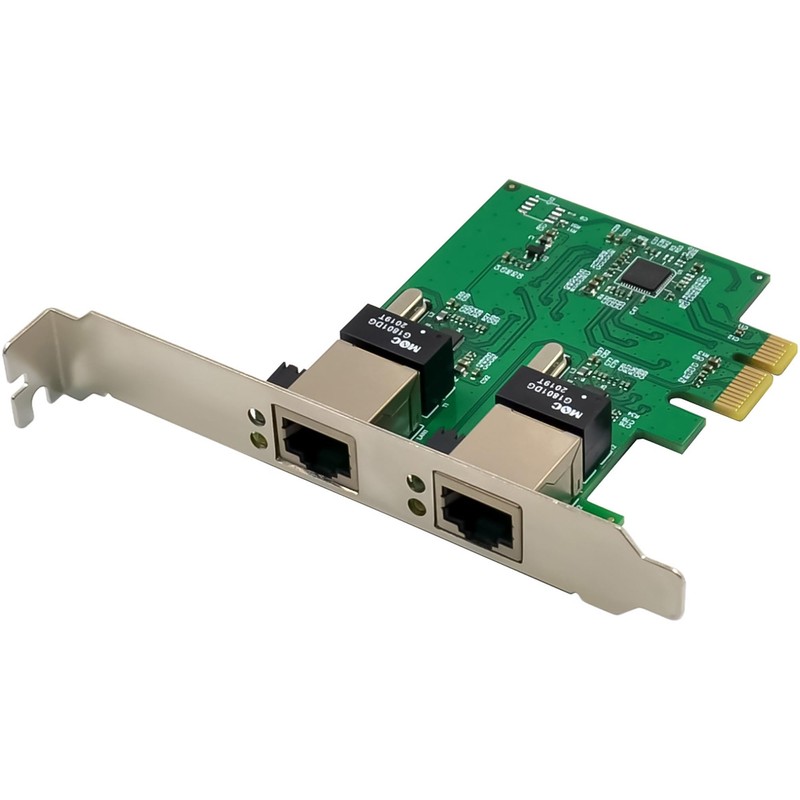 InLine 51128K Dual Gigabit Network Card with 2X RJ45 PCIe