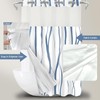 SSCRCUSLY No Hook Shower Curtain with Snap in Liner Set,