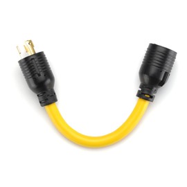 ACKING NEMA L5-30P to L14-30R Adapter Cord, 30 Amp 4 Prong to 3 Prong Generator Transfer Switch Adapter, 10 AWG