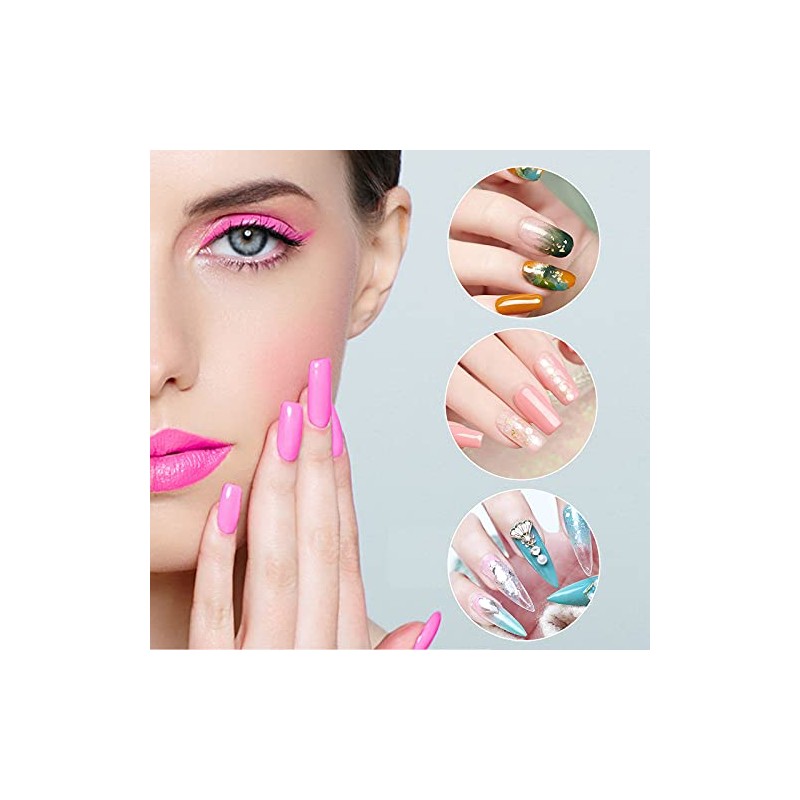 Dual Nail Forms Set, 120pcs Dual Forms Nails with 10pcs