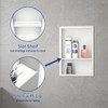 Bernkot Stainless Steel Shower Niche 18" X 12" White with