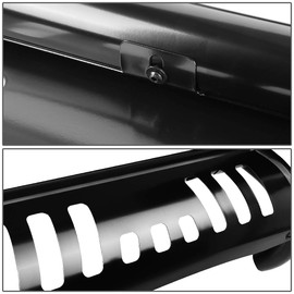 Auto Dynasty Compatible with Chevy Colorado/GMC Canyon 3 inches Bumper Push Bull Bar+Removable Skid Plate (Black)