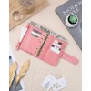 Smartfee Leather Pocket Organizer Planner – 6 Rings Notebook Binder