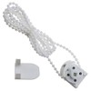 Micro Traders 1 Pcs Roman Blind Pulley Sidewinder Chain Mechanism Direct Drive Blind End Control Unit with 2 Meter White Bead Chain