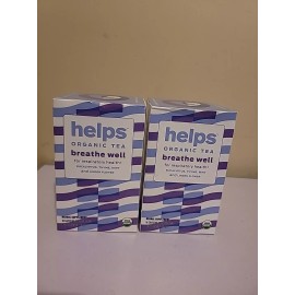Helps 2x 16ct Helps Organic Tea Breathe Well For Respiratory Health W/Eucalyptus Etc