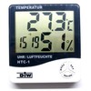 Digital Thermometer and Hygrometer with Clock Display and Alarm Function,