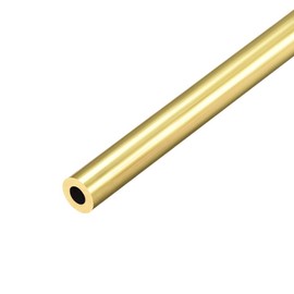 Ofowin Brass Round Tube 300mm Length 8mm OD 2mm Wall Thickness, Metal Copper Seamless Straight Pipe Tubing for DIY Draft Hollow Decoration Frame Models Hobby