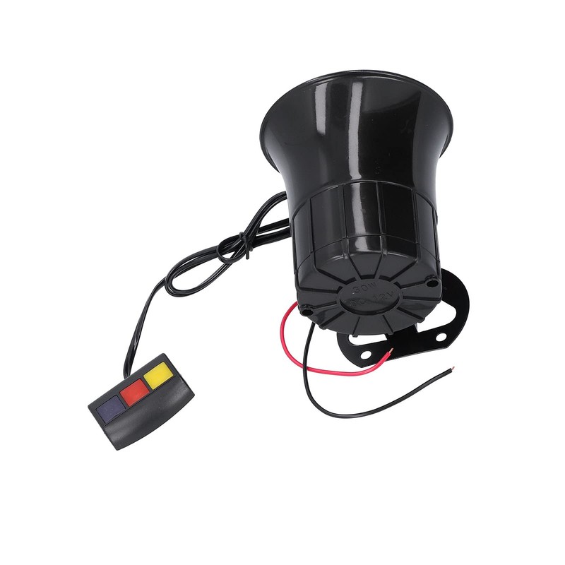 12V 30W 105db Car Horn 3 Tones Emergency Warning Alarm