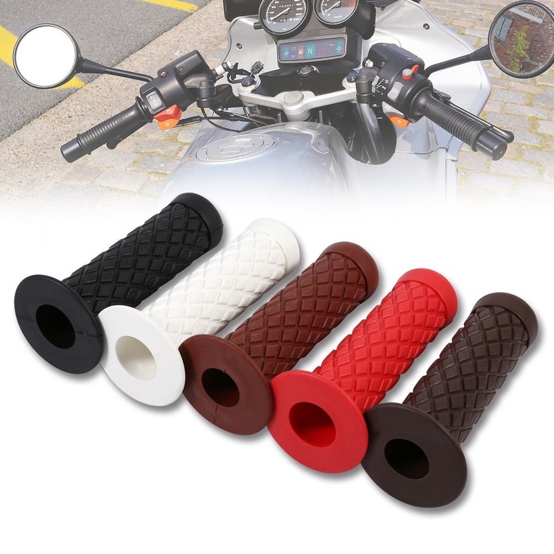 Keenso 2/Pair 7/8 Inch 22 Mm Universal Rubber Motorcycle Rhombic