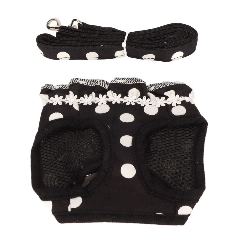 Dog Harness Leash Cute Stylish Polka Dot Pet Vest Traction