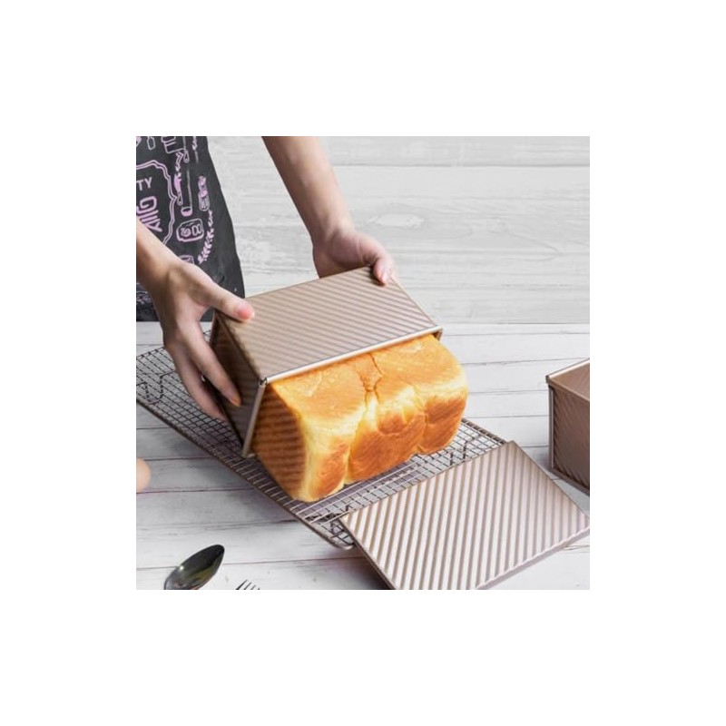 Bread Baking Mould Toast Bread Baking Mould with Lid, Set
