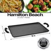 Hamilton Beach Nonstick Double Griddle 19x11-Inch - Black Aluminum Griddle