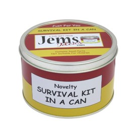 Survival Kit In A Can 21st Birthday Gift - Novelty Funny Happy 21st Birthday gifts for Men & Women Male & Female. Humorous Fun 21st Gift Set Present (Red/Yellow)