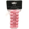12pc Small Mini Tiny Snap On (Clip-On) Hair Rollers PINK