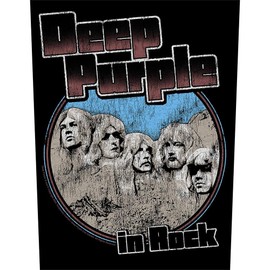 Deep Purple in Rock Band Patch on Back Black