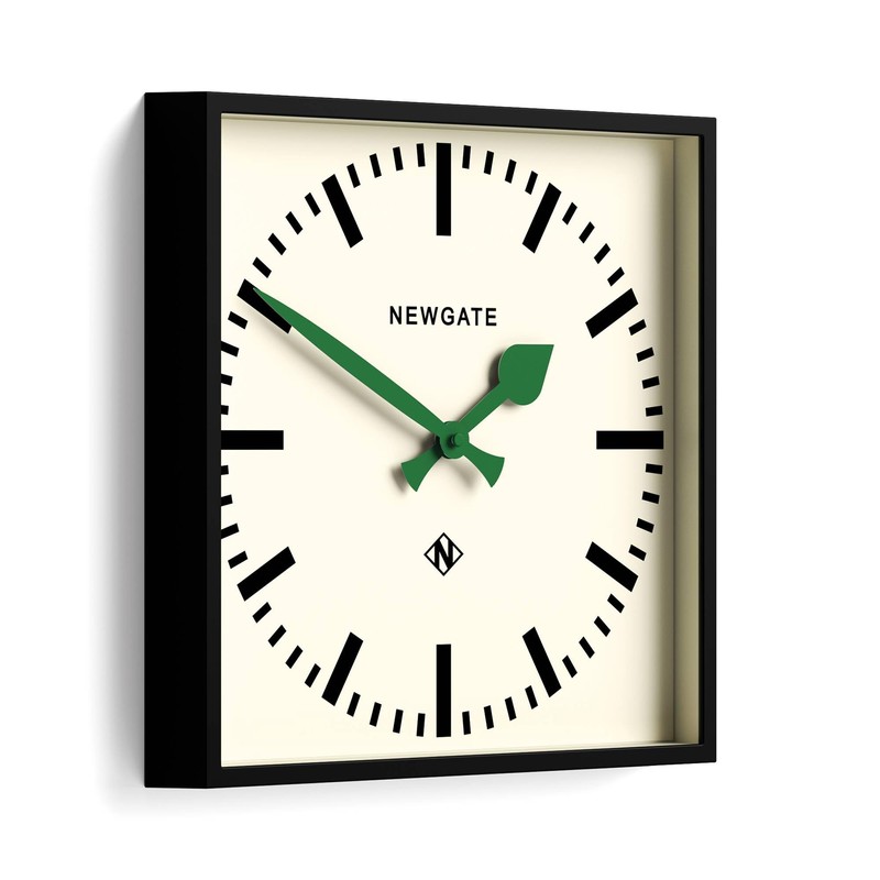 NEWGATE® Number Five Wall Clock | Square Retro Inspired Modern