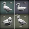 Alexander3dart Ducks - 1:12 Scale miniature dollhouse model by Alexander