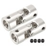 sourcing map 2pcs 8mm to 8mm Inner Dia Rotatable Universal