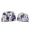 Round Pouch (Small), Anemoneclematis, Botanical Pattern, Flower Pattern, Cosmetic Pouch,
