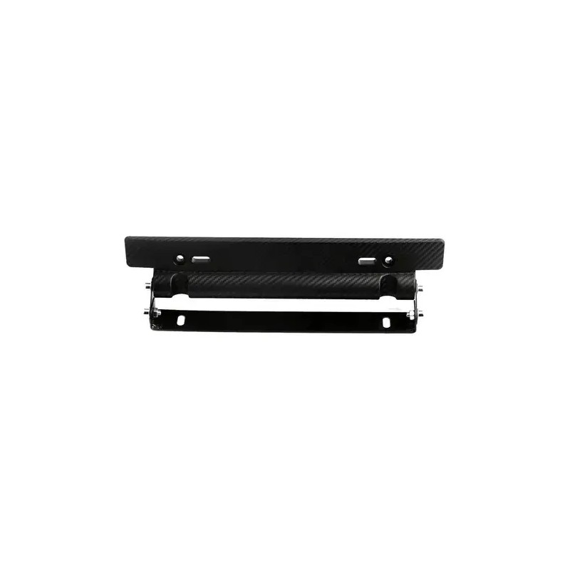 Porta Placa Negro Universal Doble Ajuste Posiciones Matricula Jdm