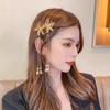 Moving Butterfly Tassel Hair Clips Metal Butterfly Hairpins for Women