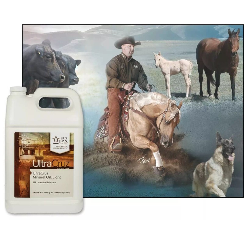 UltraCruz Mineral Oil Light Supplement for Horses, Livestock and Dogs,