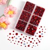 BEADSLAND Hotfix Rhinestones, 4000 PCS Light Red Rhinestones for Clothes