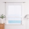 ESLIR Roman Blind, Kitchen Roman Curtain with Drawstring, White Voile