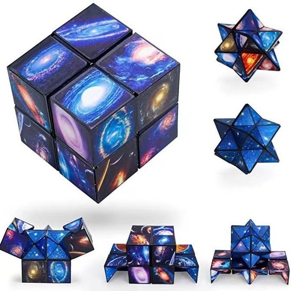 2 in 1 Star Clear Sky Magic Cube Infinity Magic
