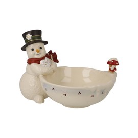 Snowy Winter Bowl - Snowmen Christmas