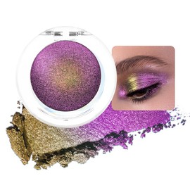 evpct Mermaid Chameleon Eyeshadow Palette Duochrome MultiChrome Makeup, Mermaid Purple Glitter Shimmer Loose Eyeshadow Palette High Pigments Chameleon Chrome Holographic Eyeshadow MultiChrome